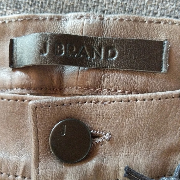 NWT J.Brand Lamb Leather Pants Dark Platinum - Picture 9 of 16